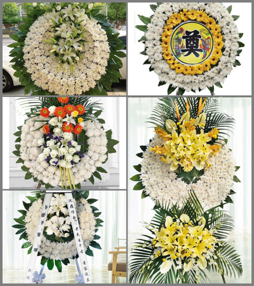 四川甘孜理塘县莫坝乡花圈速递